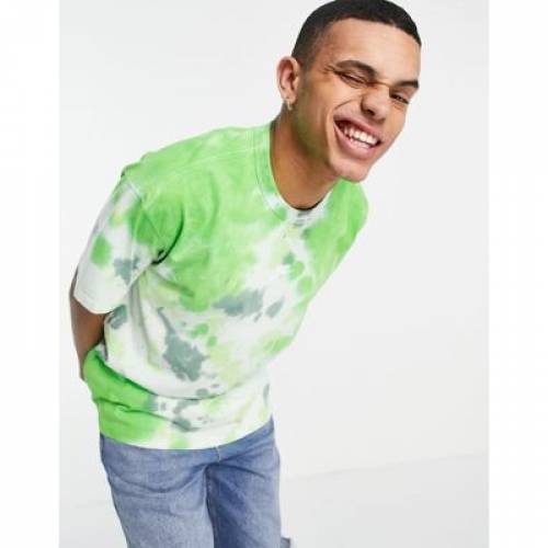 ナイキ Nike 割り増し タイ セーター 緑 緑であること メンズ Premium Green Nike Essentials Oversized Heavyweight Tie Dye Tshirt In Loadedcafe Com