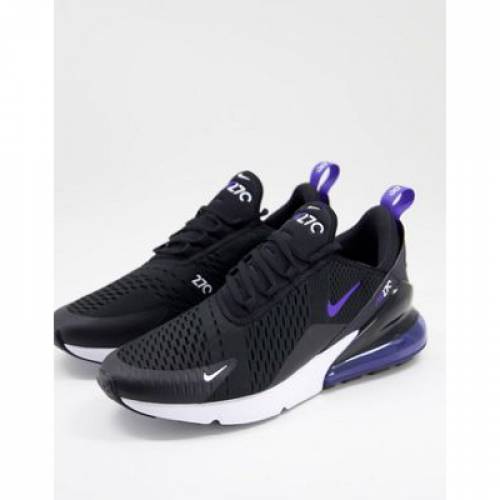 人気提案 ナイキ Nike マックス スニーカー スニーカー 真っ黒 ネグロ 青み ブルー エアーマックス メンズ Nike 270 Se Trainers In Black And Blue X 石橋 01delcentro Com