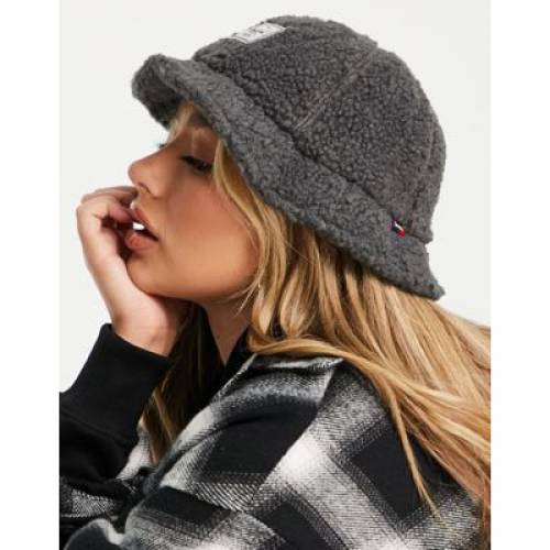 ハーシェルサプライ HERSCHEL SUPPLY CO サプライ 灰色 グレー ハーシェルサプライ . バケットハット ユニセックス 【 SUPPLY EXCLUSIVE COOPERMAN TEDDY IN GREY FAUX SHEARLING 】