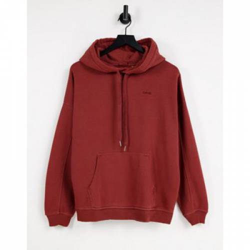 リーバイス LEVI'S フーディー パーカー 茶色 ブラウン LEVI'S レディース 【 RIDER HOODIE IN MADDER BROWN GARMENT DYE 】