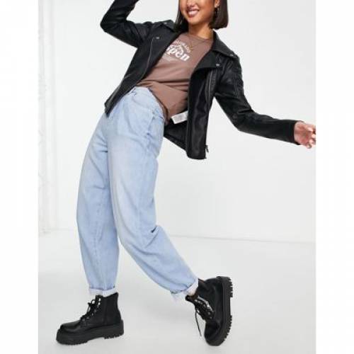 ニュールック NEW LOOK ジーンズ 青色 ブルー レディース 【 NEW LOOK SLOUCHY MOM JEANS IN LIGHT BLUE 】