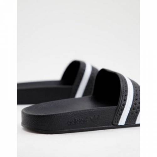 アディダス Adidas Originals アディダス オリジナルス アディレッタ サンダル 黒いこと ブラック メンズ Adidas Originals Adilette Sliders In Black achc Org