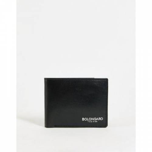 ボロンガロトレヴァー BOLONGARO TREVOR レザー 財布 黒色 ブラック メンズ 【 BOLONGARO TREVOR DARREN LEATHER BILLFOLD WALLET BLACK 】