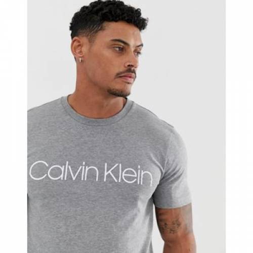 絶品 Tシャツ カットソー メンズファッション グレー 灰色 Tシャツ ロゴ トップス Grey In Tshirt Logo Klein Calvin カットソー Kapili Na Com
