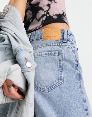 ベルシュカ BERSHKA 【小さめ】 ライズ ビンテージ ヴィンテージ 青色 ブルー レディース 【 VINTAGE BERSHKA PETITE 90S BAGGY LOW RISE JEAN IN BLUE 】