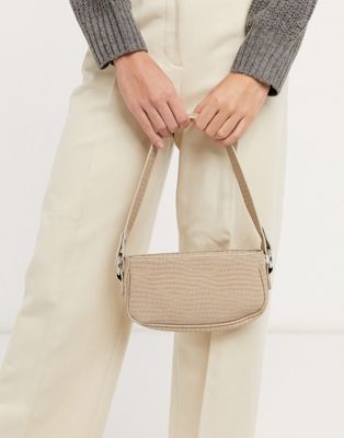 エイソス ASOS DESIGN バッグ ショルダーバッグ レディース 【 ASOS DESIGN STONE CROC EFFECT 90S 】