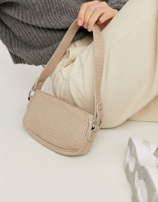 エイソス ASOS DESIGN バッグ ショルダーバッグ レディース 【 ASOS DESIGN STONE CROC EFFECT 90S 】