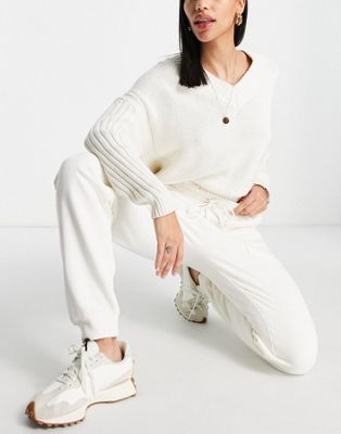 お気にいる セレクトテッド Selected ジョガーパンツ クリーム レディース Tasie Fit Joggers In Cream Pristine