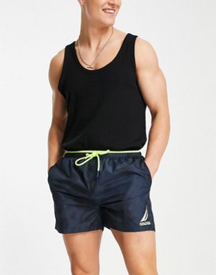 売れ筋商品 Nautica Competition ショーツ ハーフパンツ 紺色 ネイビー 水着 メンズ Hawfish Tiedye In Dark Navy