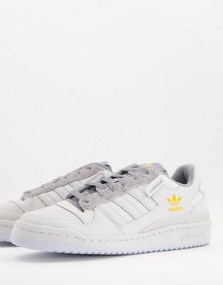 特別セール品 アディダス Adidas Originals オリジナルス フォーラム スニーカー 灰色 グレー 白色 ホワイト メンズ Forum Low Trainers In Grey And Off White