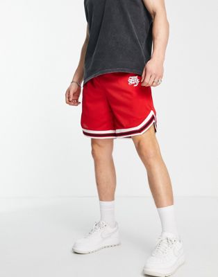 最大85 Offクーポン シックススジューン Sixth June バスケットボール ショーツ ハーフパンツ 赤 レッド メンズ Red Coord Basketball Shorts In Mesh With Gothic Print