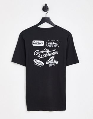 ディッキーズ DICKIES ディッキーズ Tシャツ 黒色 ブラック メンズ 【 DICKIES FIRCREST TSHIRT IN BLACK 】