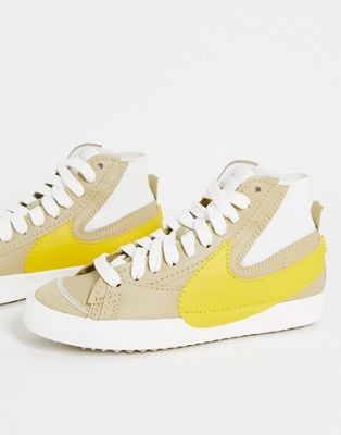 ナイキ NIKE ブレイザー ミッド ジャンボ スニーカー スニーカー ベージュ メンズ 【 NIKE BLAZER MID 77 JUMBO TRAINERS IN WHEAT YELLOW BEIGE 】
