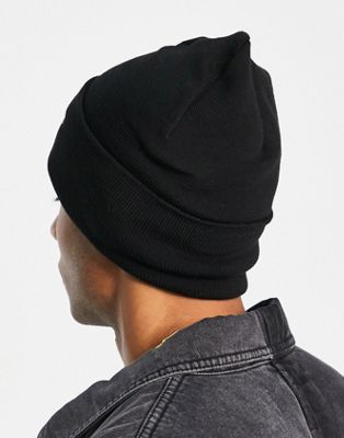 リーバイス LEVI'S ビーニー キャップ 帽子 モダン ビンテージ ヴィンテージ ロゴ 黒色 ブラック LEVI'S メンズ 【 VINTAGE WOODMARK BEANIE WITH MODERN LOGO IN BLACK 】