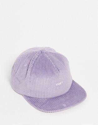 オベイ OBEY オベイ コーデュロイ スナップバック バッグ キャップ キャップ 帽子 紫 パープル メンズ 【 SNAPBACK PURPLE OBEY CORDUROY CAP IN 】
