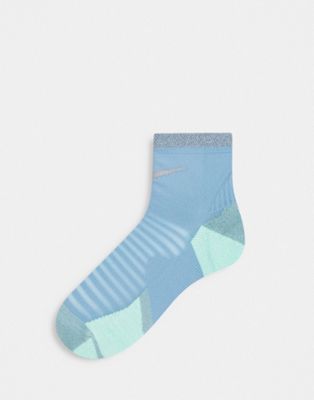 【当店限定販売】ナイキ ランニング NIKE RUNNING 靴下 青色 ブルーユニセックス NIKE RUNNING SPARK CUSHI NED UNISEX ANKLE S CKS IN BLUE スニケス