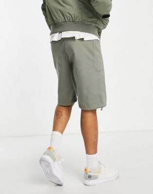 トップマン Topman Cotton In Khaki Washed カーキ カーゴ カーゴショーツ ショーツ ハーフパンツ メンズ 高い素材 カーゴ