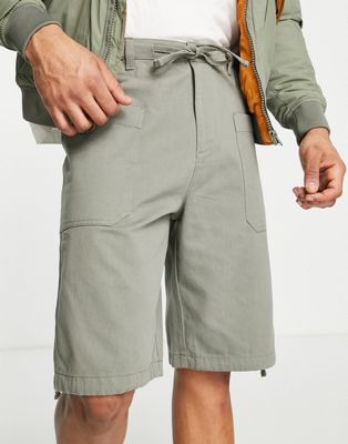 トップマン Topman Cotton In Khaki Washed カーキ カーゴ カーゴショーツ ショーツ ハーフパンツ メンズ 高い素材 カーゴ