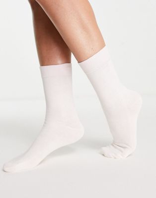 アンドアザーストーリーズ OTHER STORIES 靴下 ピンク レディース 【 PINK OTHER STORIES AND COTTON FLOWER EMBROIDERED SOCKS IN LIGHT 】