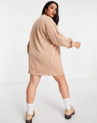 リーボック REEBOK リーボック スウェット ドレス 茶色 ブラウン ワイルド レディース 【 SWEAT REEBOK PLUS DRESS IN SEPIA BROWN WILD 】