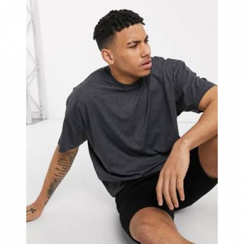 21 新作 Tシャツ カットソー カットソー トップス メンズファッション グレー 灰色 クルー Tシャツ Grey In Neck Crew With Tshirt Longline Oversized Design Asos Www Grekkofruta Gr