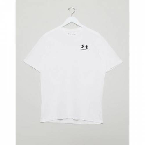 激安の メンズファッション ホワイト 白色 Tシャツ ロゴ トップス White In Tshirt Logo Armour Under カットソー Aoos2 Alexandremagno Net