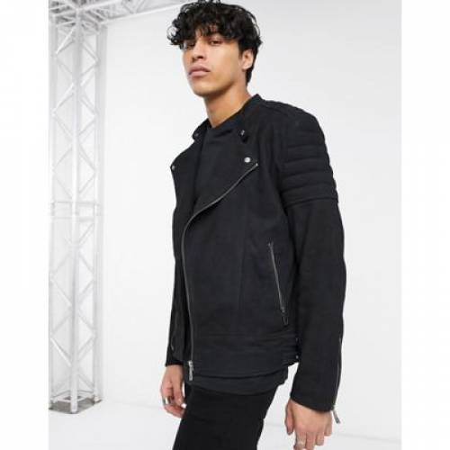 大感謝セール アフターセール開催 Black In Jacket Racer Suede Design Asos コート メンズファッション ブラック 黒色 ジャケット スウェード 3 19深夜2時迄 スエード Aoos2 Qbdworks Com