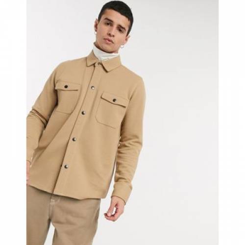 ジャージ コート キャメル メンズファッション コート ジャケット Camel In Selected キャメル Homme Utility Jacket In Jersey スニケスその他スポーツブランド カジュアル ファッション ジャケット パーカー ベスト ジャケット パーカー ベスト