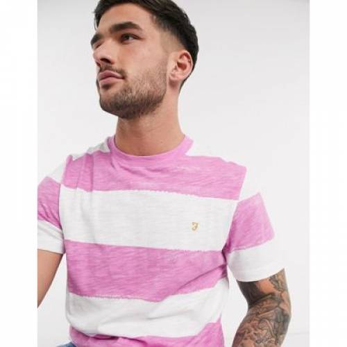 新春福袋21 In Tshirt Striped Bay Farah Pink カットソー トップス メンズファッション ピンク Tシャツ Aoos2 Avantcommunication Com