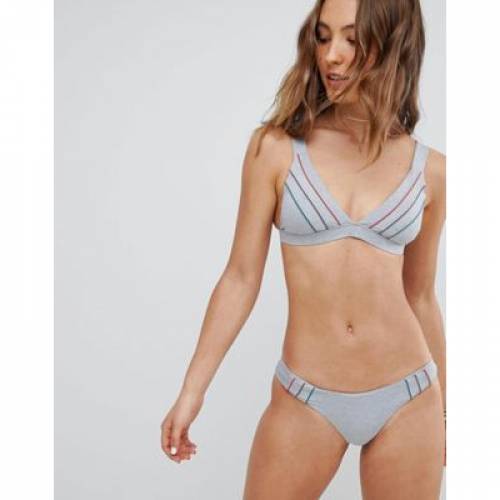 開店祝い 水着 Cheeky Pipeline Rvca レディースファッション 水着 ビキニボトム ボトムス ズボン グレー 灰色 ルーカ Grey ビキニボトム 下のみの単品販売 Marl Www Dgb Gov Bf