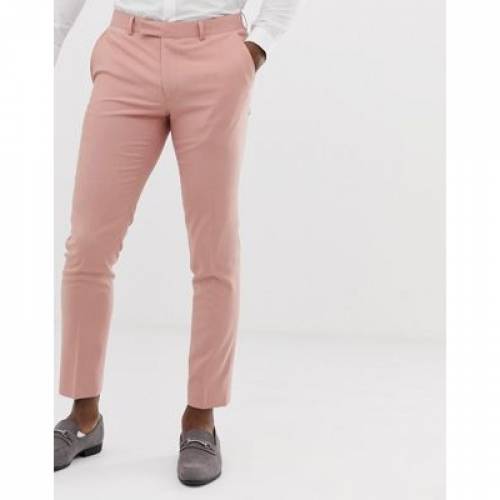 超人気高品質 ズボン パンツ Suit London Moss Pink Slim パンツ ズボン メンズファッション ピンク スーツ スリム Trouser Dusty In Dgb Gov Bf