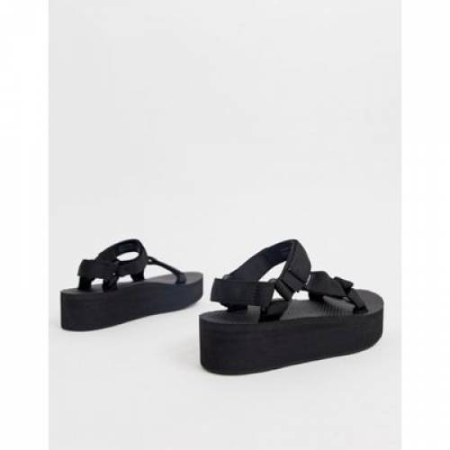 テバ Teva テバ サンダル 黒色 墨染め Teva Flatform Universal Chunky Sandals In Black モード銘柄 カジュアル ファッション スニーカー Damienrice Com