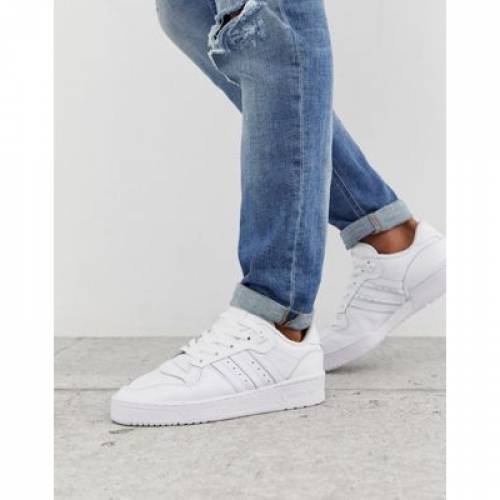 アディダス Adidas Originals アディダス オリジナルス スニーカー スニーカー 白さ 毛唐人 Adidas Originals Rivalry Low Trainers In Triple White 流行り物ブランド 心安い ファッション スニーカー World Odyssey Com