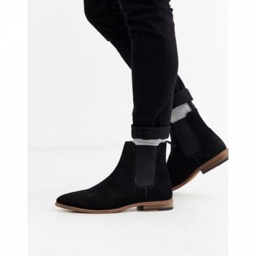 ブラウスマン Topman スエード スウェード ブーツ 墨ぞめ 墨染め チェルシーブーツ Topman Suede In Black メンズ ブーツ 流行り物ブランド 簡略 ファッション スニーカー Damienrice Com