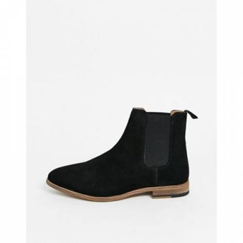 ブラウスマン Topman スエード スウェード ブーツ 墨ぞめ 墨染め チェルシーブーツ Topman Suede In Black メンズ ブーツ 流行り物ブランド 簡略 ファッション スニーカー Damienrice Com