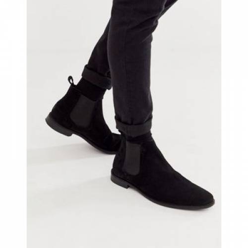エイソス Asos Design ブーツ 涅色 真っ黒 スエードクロス スウェード チェルシーブーツs Asos Design In Black Suede With Sole メンズ ブーツ 流行り物銘柄 インフォーマル ファッション スニーカー Damienrice Com
