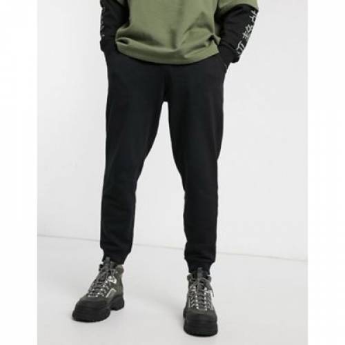 おすすめ ズボン パンツ Tapered Organic Design Asos パンツ ズボン メンズファッション ブラック 黒色 ジョガーパンツ Joggers Black In Fah Co Bw