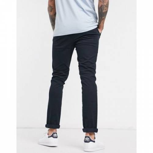 楽天市場 スキニー 紺色 ネイビー メンズファッション ズボン パンツ Asos Design Skinny Chinos In Navy スニケス