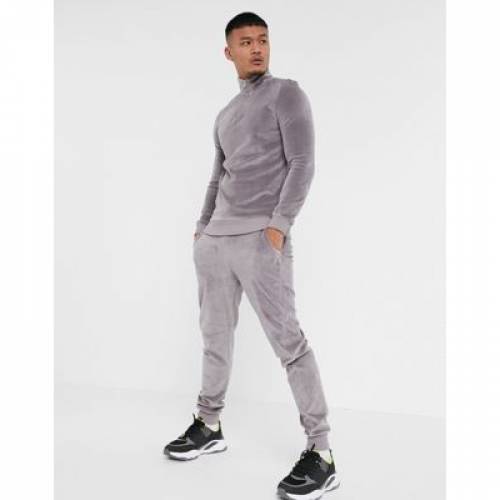 エイソス Asos Design スエットシャツ トレーナー ハーフ 灰色 薄墨色 ベロア ハーフジップ Asos Design Coord Muscle Fit Sweatshirt With In Grey Velour Wet Weather メンズファッション トップス スウ ファッションブランド カジュアル ファッション Viviohealth Com