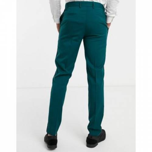 エイソス Asos Design スキニー ブラックタイ 背広 フォレスト 翠 緑 メンズ Green Asos Design Skinny Tuxedo Suit Trouser In Forest Psvocationalconsulting Com