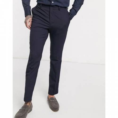 ニュールック New Look 華奢 紺色 船軍 Slim New Look Smart Trousers In Navy メンズファッション ズボン ショーツ ファッション商品名 カジュアル ファッション パンツ Damienrice Com