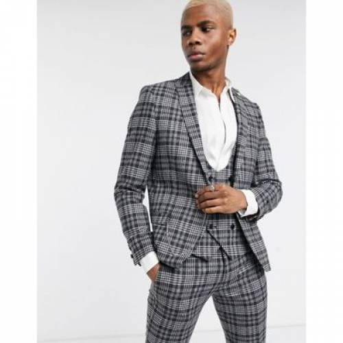 人気ブランド コート ジャケット コート メンズファッション スーツジャケット グレー 灰色 ジャケット スーツ Check Grey In Tailor Twisted Firstbev Ng