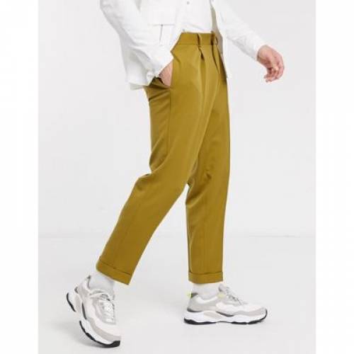 季節のおすすめ商品 Asos パンツ ズボン メンズファッション Design Up Turn With Mustard In Trousers Tapered Smart Aoos2 Avantcommunication Com