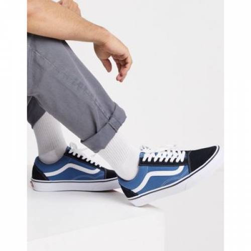 ヴァンズ Vans バンズ スニーカー スニーカー 青味 青色 年寄りのスクール Vans Trainers In Blue メンズ スニーカー バンズ 心安い モード スニーカー Barrakuda At