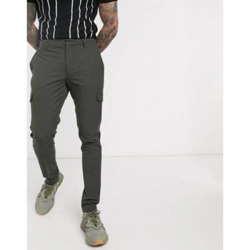 素晴らしい Cargo With Trousers Skinny Super Smart Design Asos パンツ ズボン メンズファッション カーキ カーゴ スキニー Pockets Khaki In ズボン パンツ Call2inspect Net
