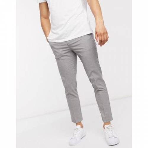 ニュールック New Look 白色 白み New Look Mini Check Trouser In Off White メンズモード ズボン パンツ ファッションブランド名 カジュアル ファッション パンツ Krp Com