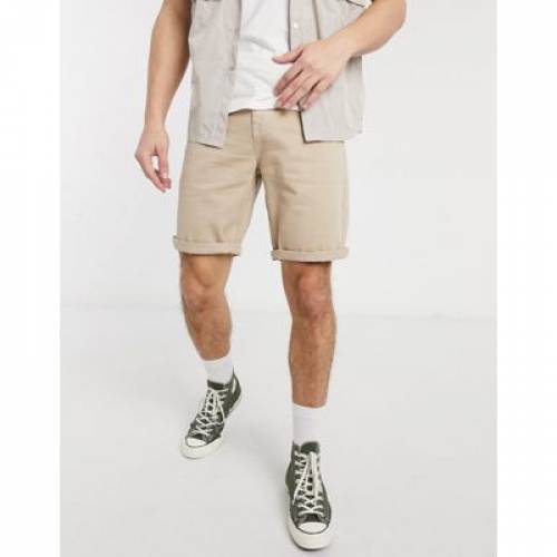 代引不可 スリム デニム ショーツ ハーフパンツ ブーツ メンズファッション ズボン パンツ Slim Asos Design In Stone 高知インター店 Www Timesofbahrain Com
