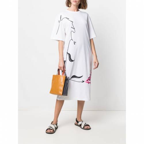 マルニ Marni グラフィック Tシャツワンピース レディース Marni Magazinpegas Cz