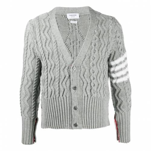 トム ブラウン Thom Browne ケーブルニット カーディガン メンズ Thom Browne 4bar Rvcconst Com
