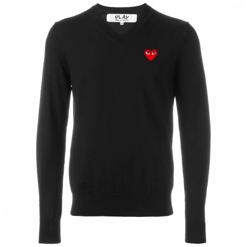 コムデギャルソンプレイ Comme Des Gar Ons Play Gar Ons ハートロゴ ネックセーター メンズ Comme Des Play Psicologosancora Es